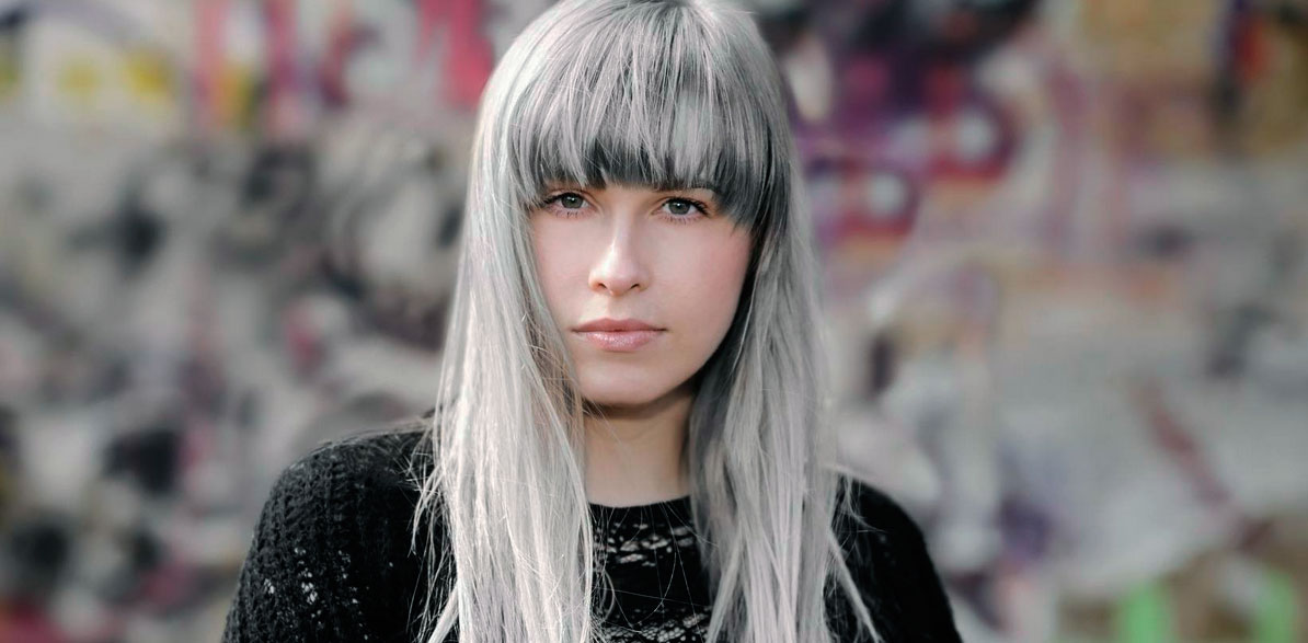 silver hairstyle